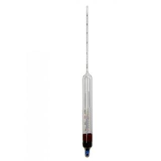 0bis25-0,5 Alkoholmeter %vol, Lnge 230mm, mit Thermometer.