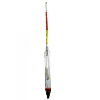 Alkohometer 30bis85-0,5 Vol%, Lnge 300mm,  mit Thermometer.