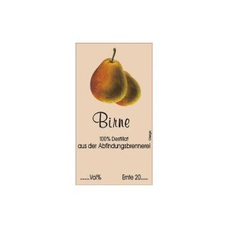 Etiketten, selbstklebend, Birne ivory, 200 Stck