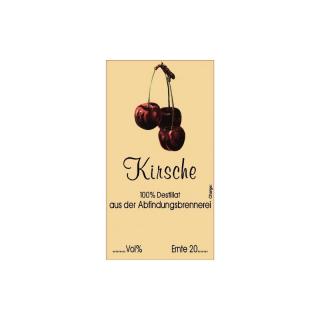 Etiketten, selbstklebend, Kirsche creme, 50 Stck