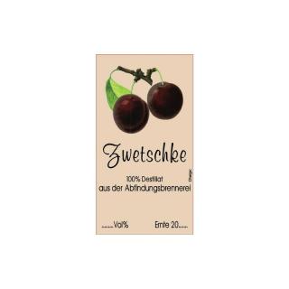 Etiketten, selbstklebend, Zwetschke ivory, 250 Stck