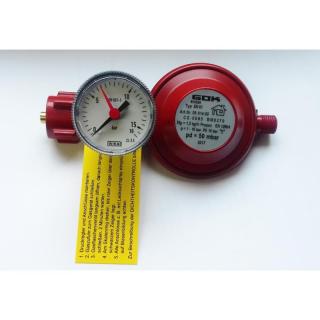 Gasregler 50mbar mit Sicherheitsmanometer